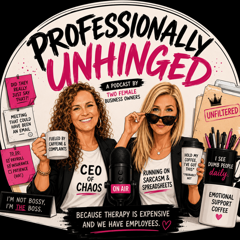 Professionally Unhinged podcast cover art